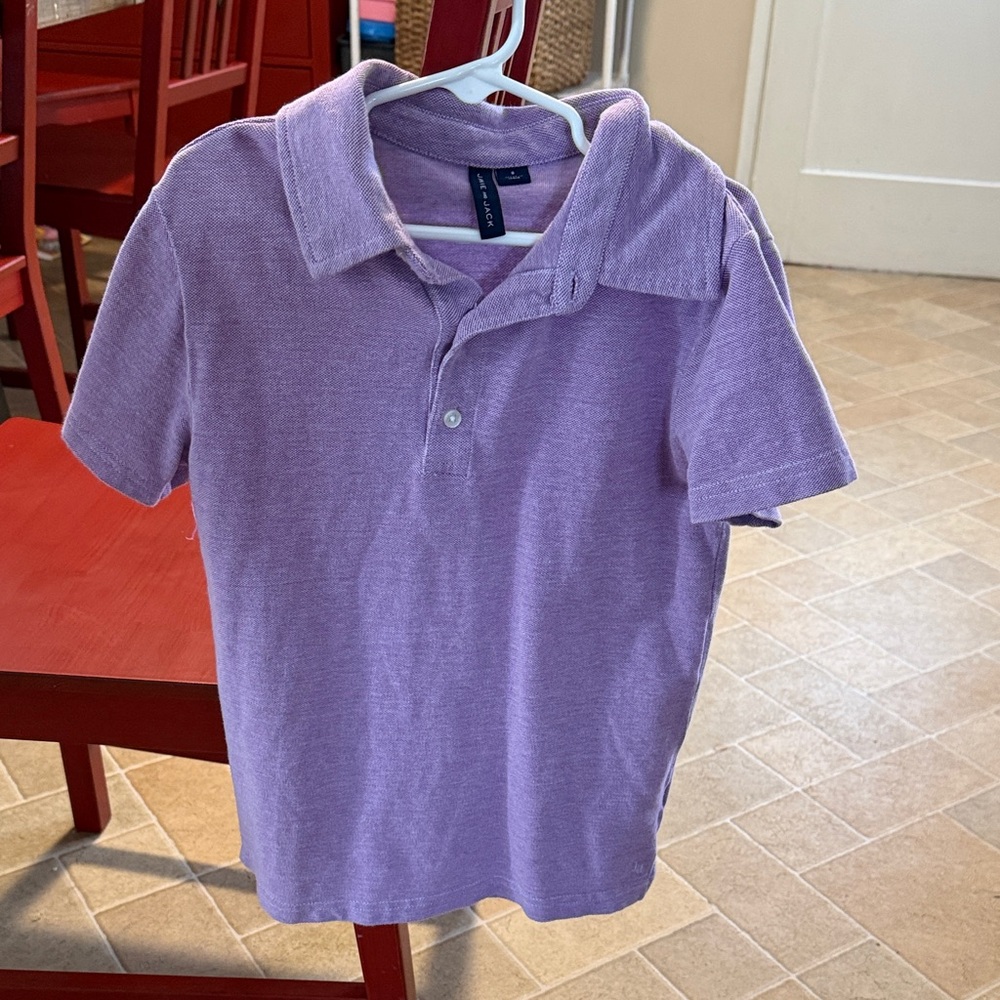 Janie and Jack Lilac Terry Polo Shirt
